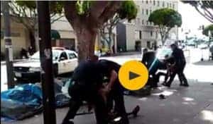 LA police caught on video shooting and killing homeless man