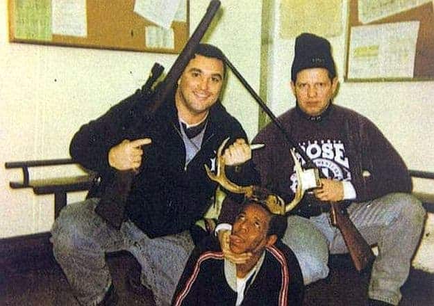 Chicago cops posed with black suspect forced to wear antlers