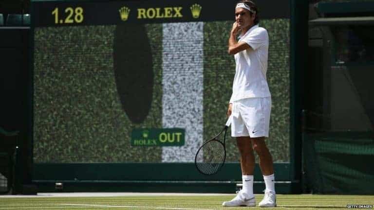 Why are some tennis players better at seeing the ball is out?