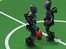 Training robots to play football