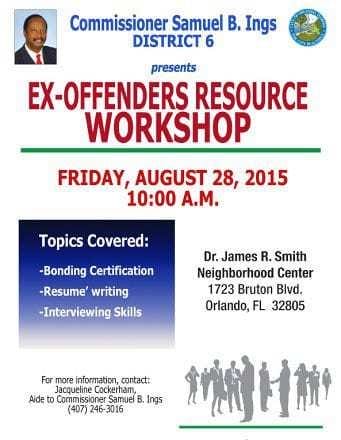 Ex-Offenders Resource Workshop