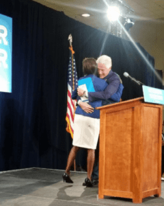 Val Demings and Bill Clinton