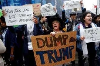 Trump protests