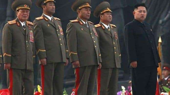 Kim Jong-Un and generals
