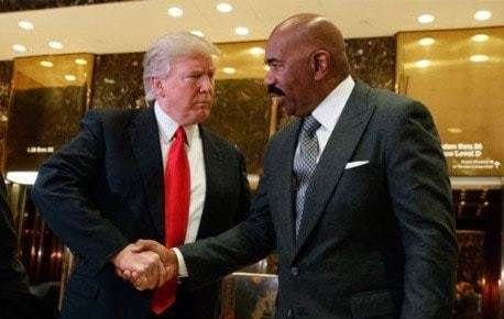 steve harvey and donald trump