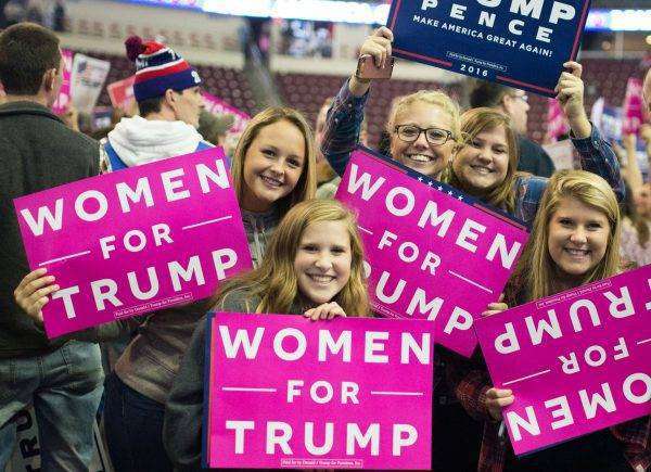 white women supporting Trump