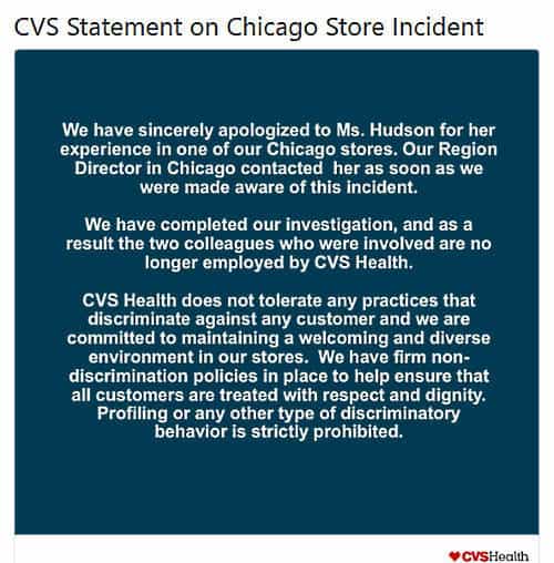 CVS statement
