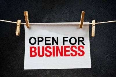 open for business