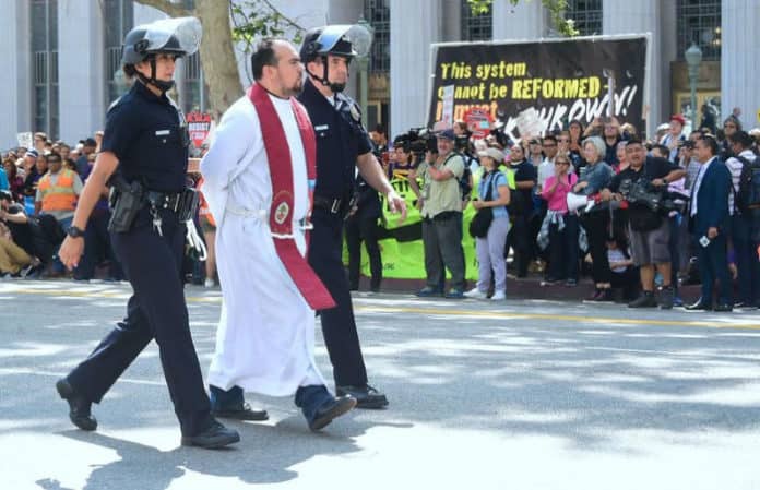 clergy protest