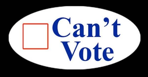 can't vote
