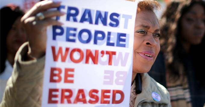transgender protest