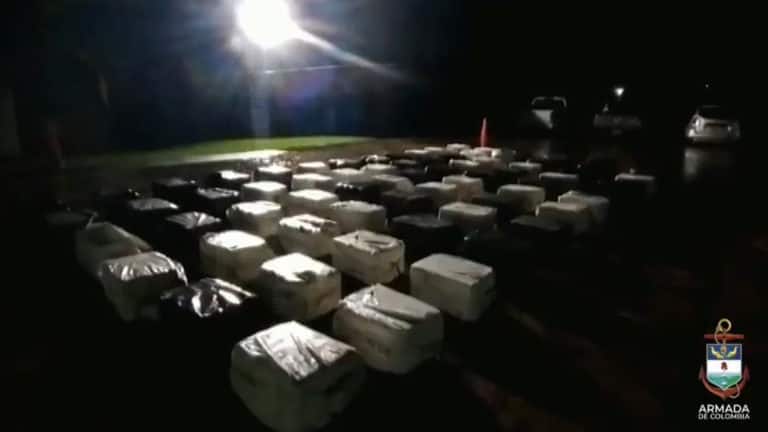 Colombian Navy seizes 4,000 pounds of cocaine