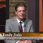 This is a photo of Judge Randy Jinks denying that his remarks were intended to be racist