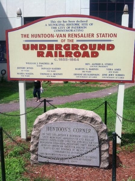 Photo of Runtoon Station, a marker memorializing a site on the historic Underground Railroad