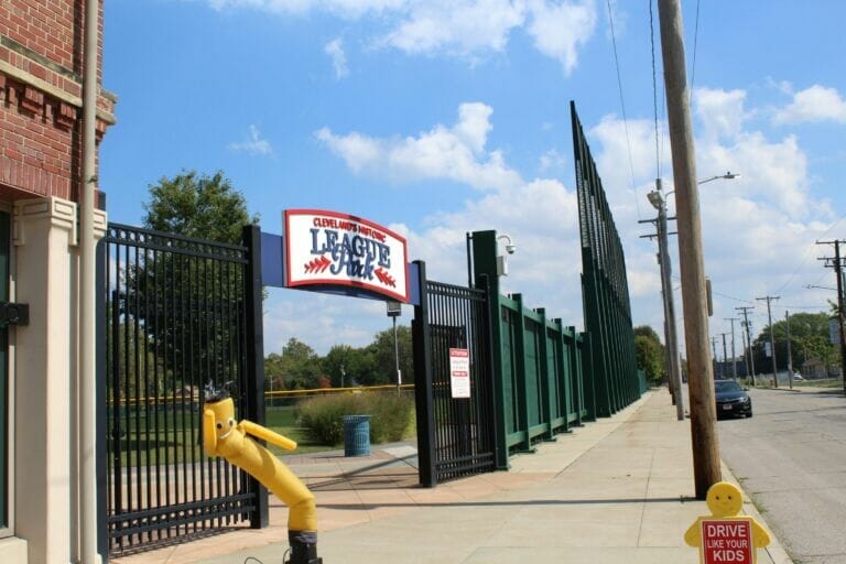Photo of Cleveland's Hough community baseball park