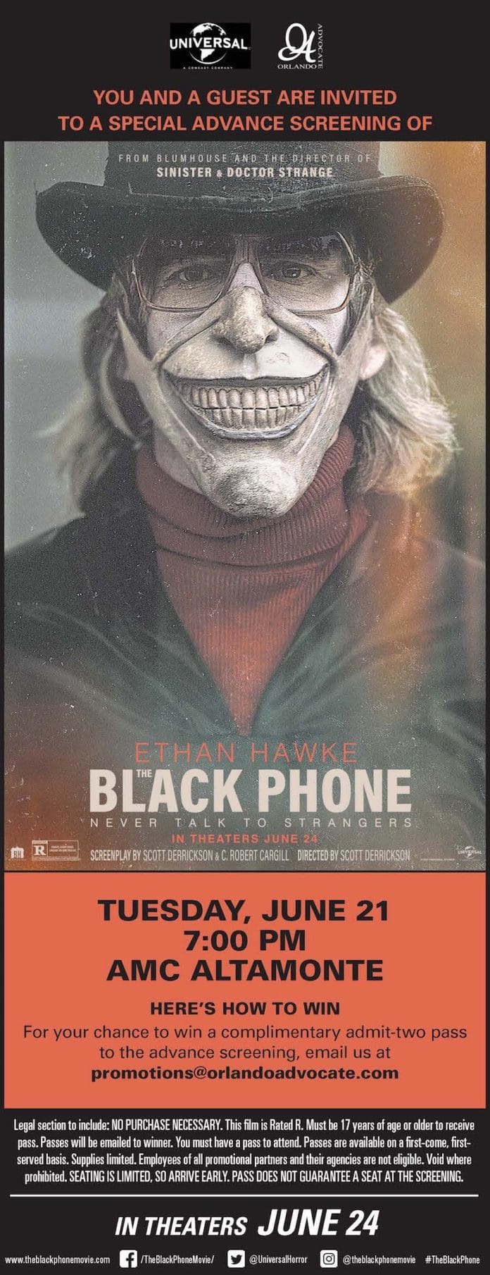 The Black Phone promotional ad