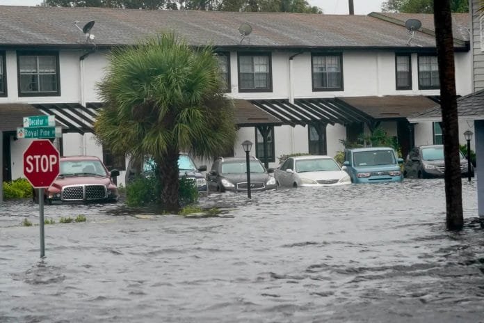 Photo of flooding caused by Hurricane Ian