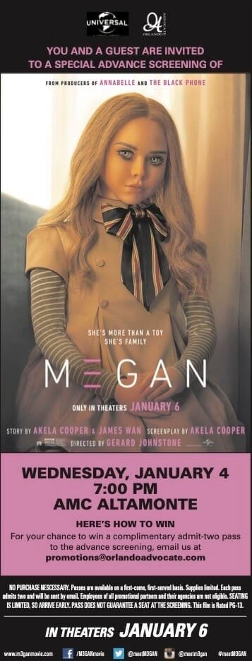 M3GAN Promotional Ad