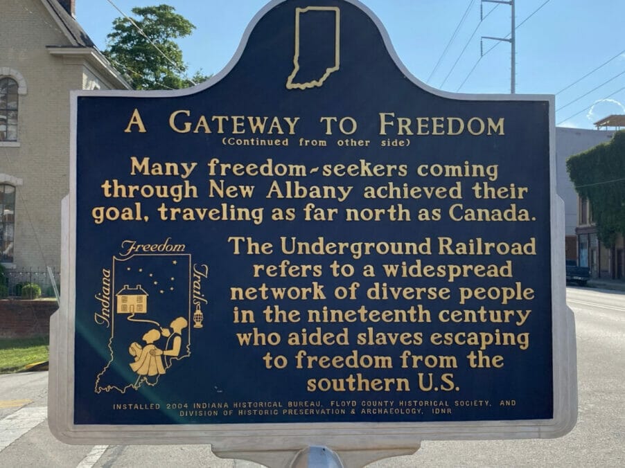 Gateway to Freedom sign (side 2)