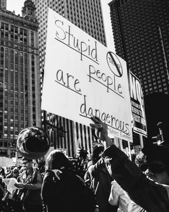 Sign at a protest