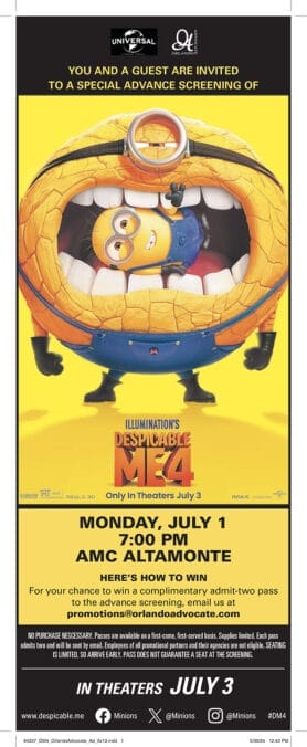 Despicable Me promo ad