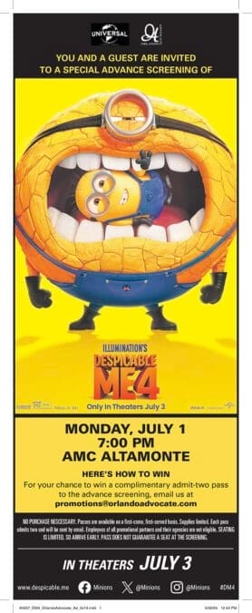 Despicable Me promo ad